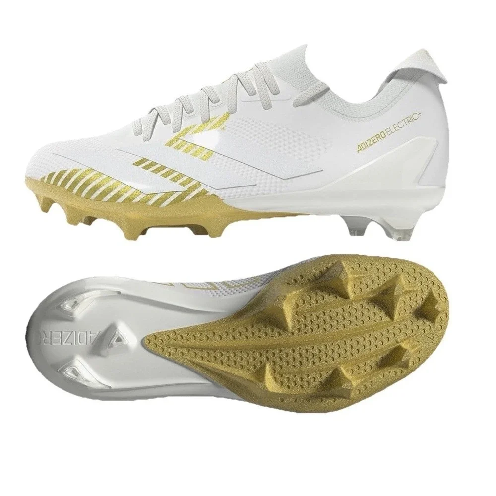 Adidas Men's Adizero Electric White Gold Metallic Cleats Shoes JH6254‎ Size 13